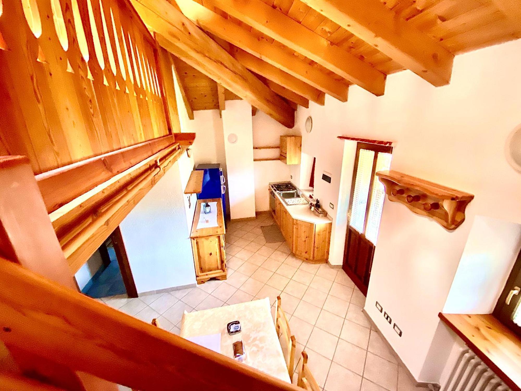 Appartement Attico Panoramico Con Soppalco à Gignod Extérieur photo